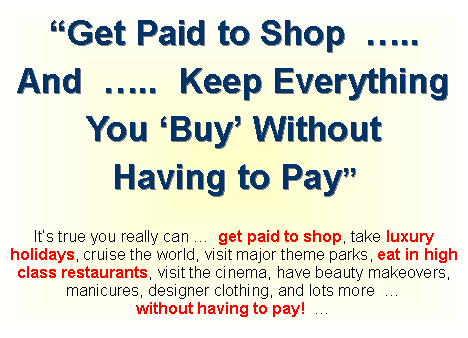 Get Paid To Shop!